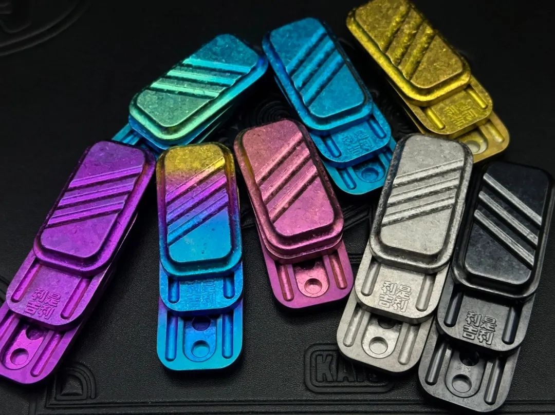 Opened crystallized zirconium Lucky Candy pieces in several colours, including purple, pink, blue and gold